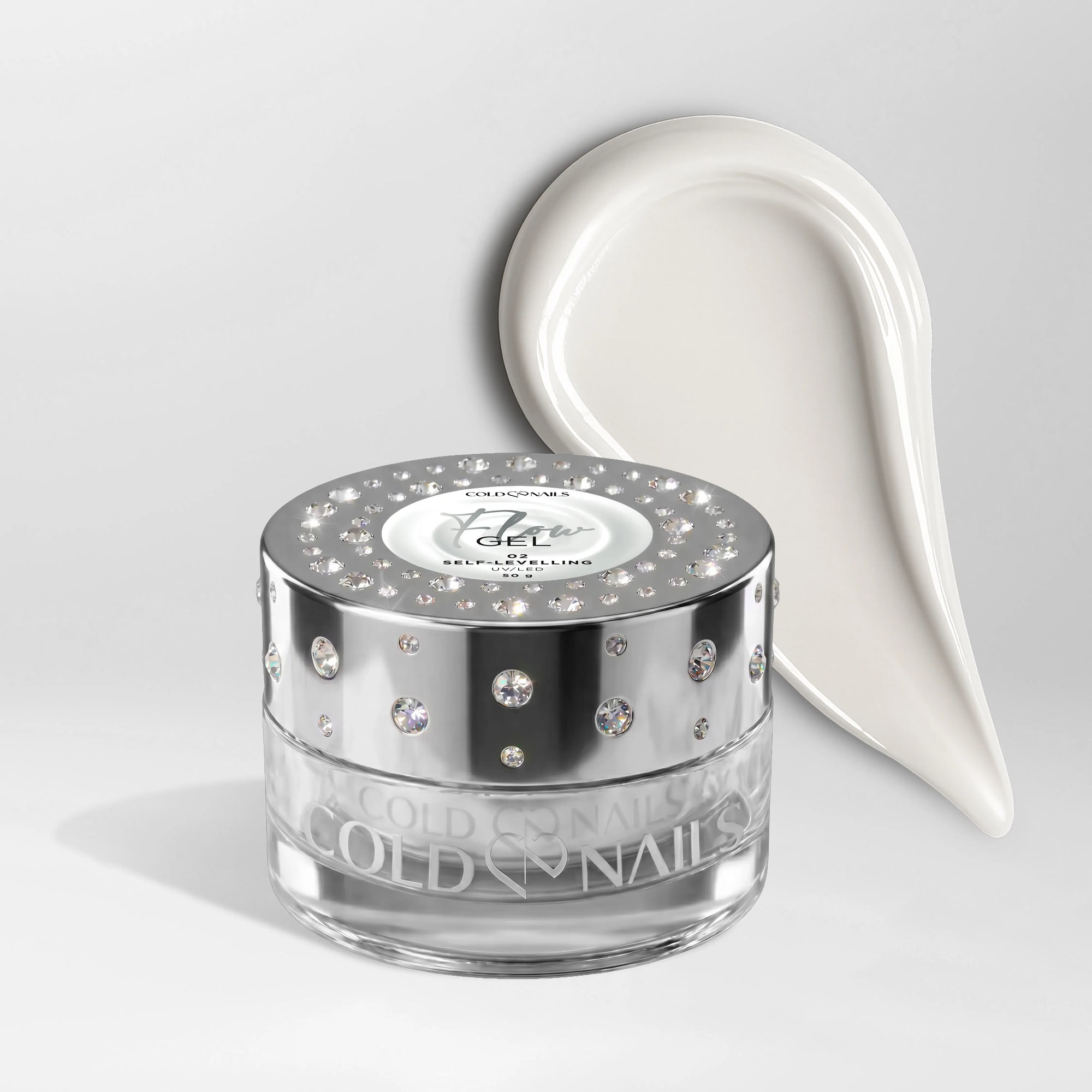 Flow Gel 02 Warm Milk 50g Cold Nails barattolo bianco latte caldo