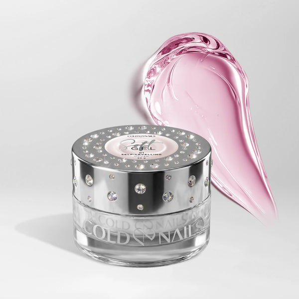 Soft Gel 01 Crystal Rose 50g Cold Nails barattolo trasparente rosato