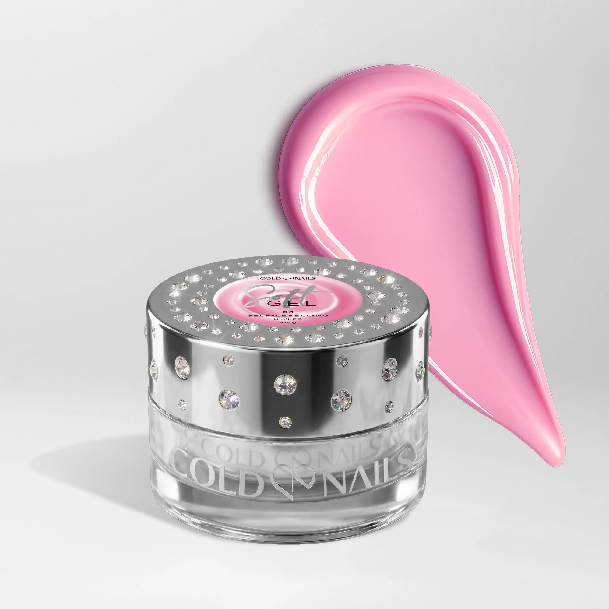 Soft Gel 03 Bubble Pink 50g Cold Nails barattolo rosa vivace