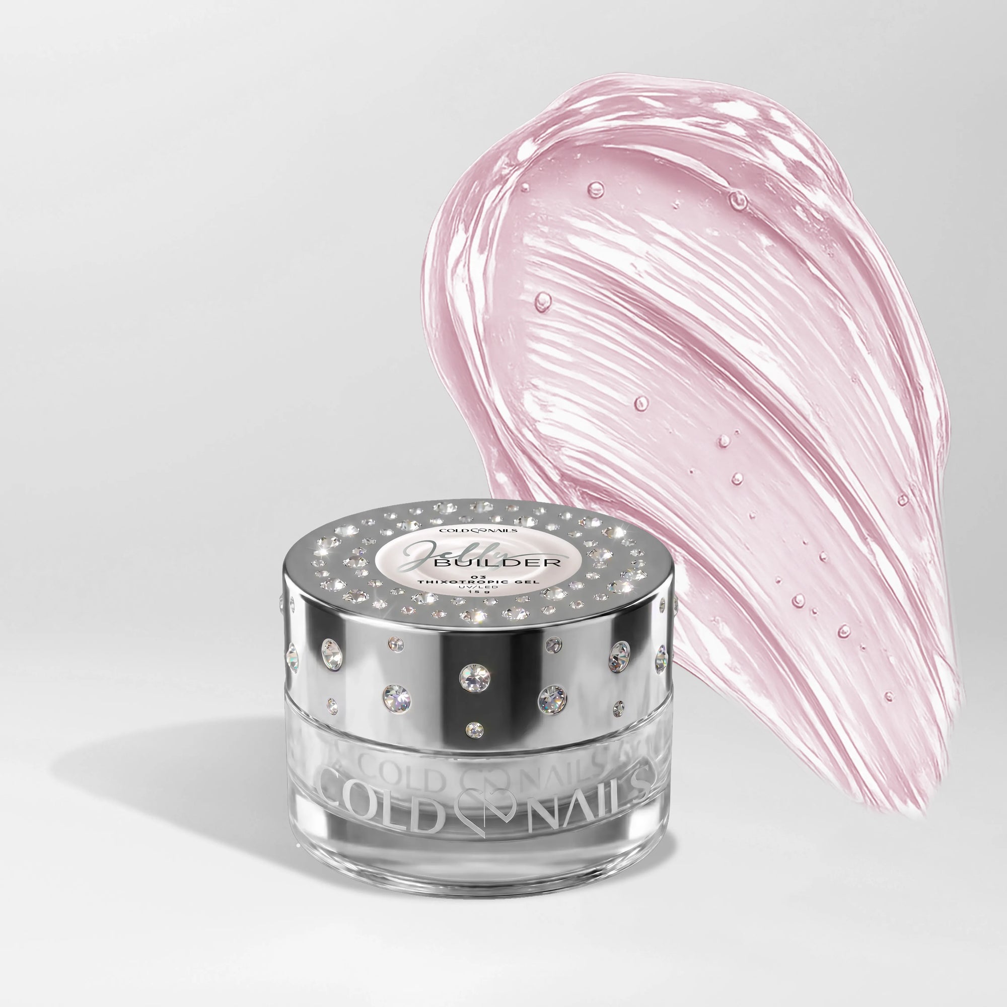 Jelly Builder Pink Glass texture tixotropica nel barattolo