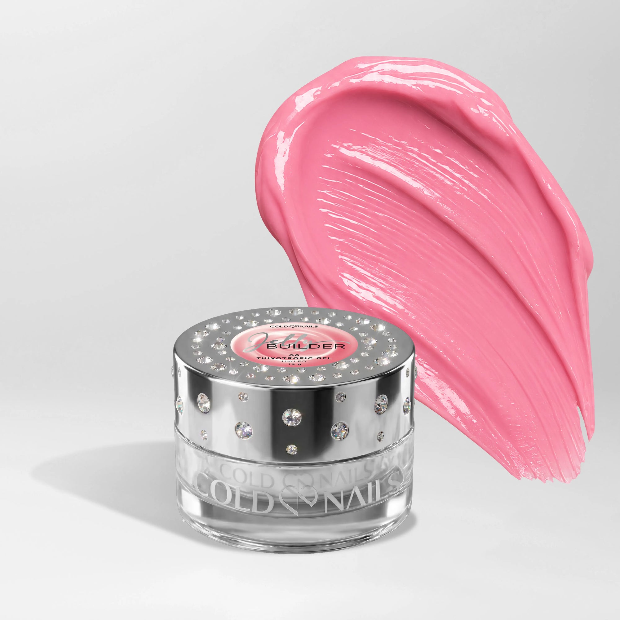 Jelly Builder Candy Pink texture tixotropica nel barattolo