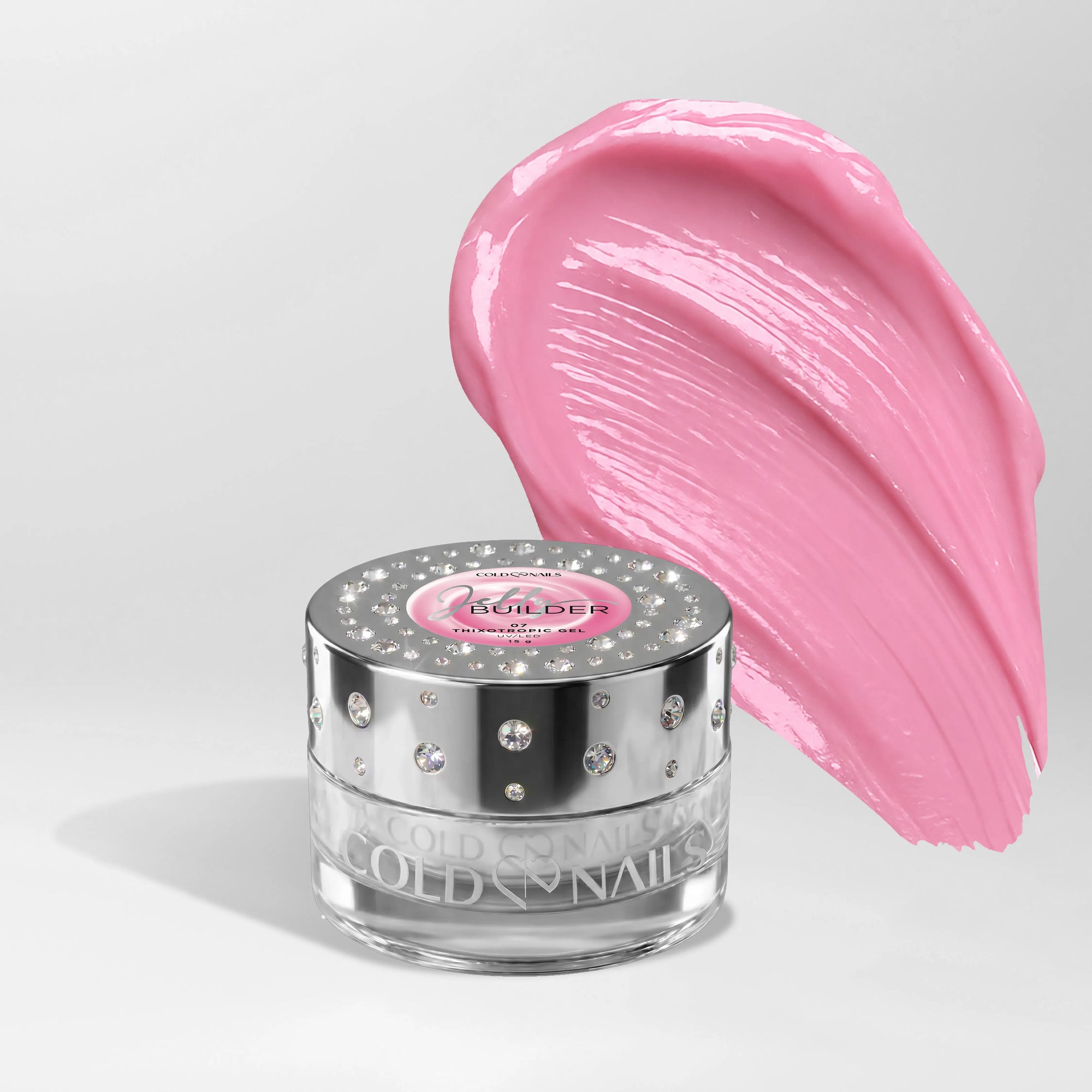 Jelly Builder Bubblegum Pink texture tixotropica nel barattolo