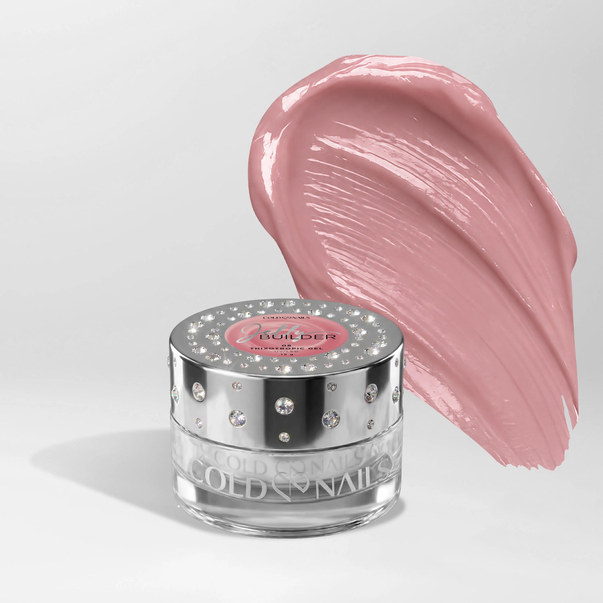 Jelly Builder Dusty Pink texture tixotropica nel barattolo